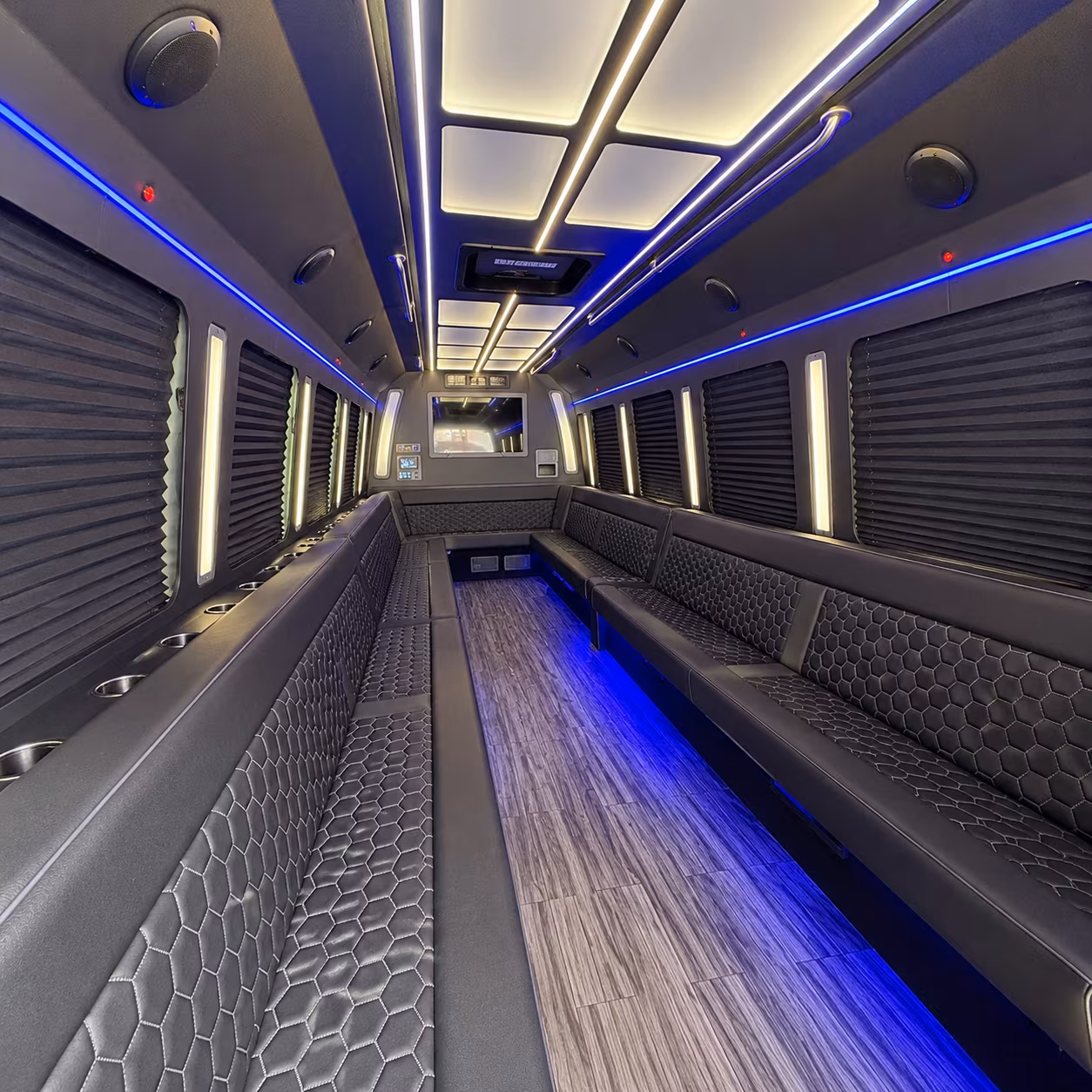 spokane valley 30 passenger party bus interior