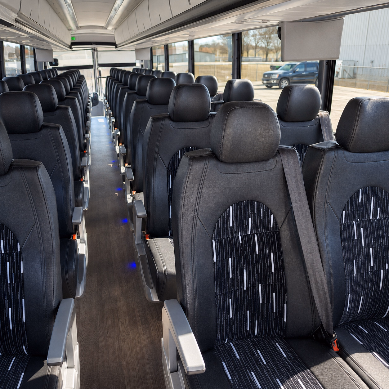 spokane valley charter bus interior
